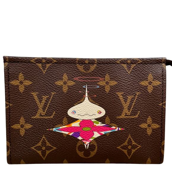 Louis Vuitton Murakami Bag LV x TM Trio Toiletry Pouch 15 Onionhead Monogram - Picture 1 of 13
